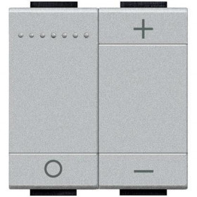 Dimmer Πλήκτρου 1-10V 2 Στοιχείων Αλουμίνιο NT4410N BTICINO