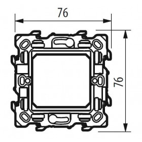 Βάση 2 Στοιχείων Με Άγγιστρα Classia R4702G BTICINO