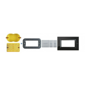 Πρίζα Φόρτισης USB Διπλή TypeA+C 1 Στοιχείου Μαύρο RG4191AC BTICINO
