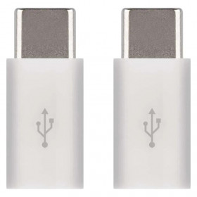 USB Adaptor USB MicroB Θηλυκό Σε USB TypeC Αρσενικό (Σετ 2τεμ.) SM7023 EMOS