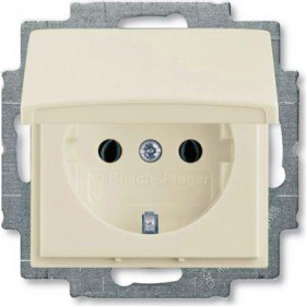 Πρίζα Σούκο Με Καπάκι Κρέμ 20EUK-92 Basic55 ABB