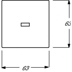 Μετώπη 1 Πλήκτρου Σύμβολο Φώς Κρέμ 1789LI-82 BUSCH-JAEGER/ABB