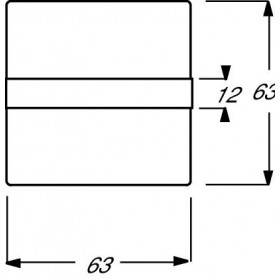 Μετώπη Επιγραφής Φωτεινής Λειτουργίας Αλουμίνιο 1764NLI-83 BUSCH-JAEGER/ABB