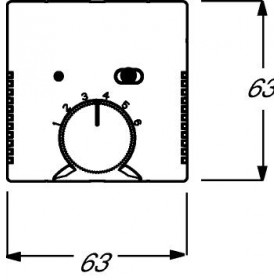 Μετώπη Θερμοστάτη Meteor 1795-803 BUSCH-JAEGER/ABB