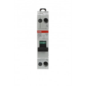 Αυτόματη Ασφάλεια 1P+N C 25A 6kA SN201-C25 ABB