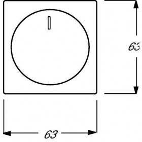 Μετώπη Περιστροφικού Dimmer Λευκό Soft 6540-884-102 BUSCH-JAEGER/ABB