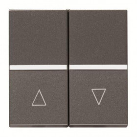 Διακόπτης Ρολων 2 Στοιχείων Ανθρακί Zenit N2244.1 AN ABB