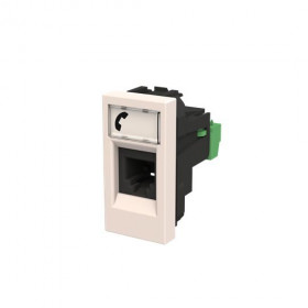 Πρίζα Τηλεφώνου 1 Στοιχείου Λευκό Zenit N2117.6 BL ABB