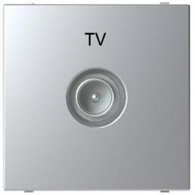 Πρίζα TV Τερματική 2 Στοιχείων Αλουμίνιο Zenit N2250.7 PL ABB
