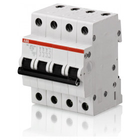 Αυτόματη Ασφάλεια 4P C 16A 3kA SH204T-C16 ABB