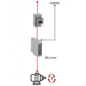 Ηλεκτρονικός Εκκινητής 0.75kW HF2.4-DOLE-24 VDC ABB