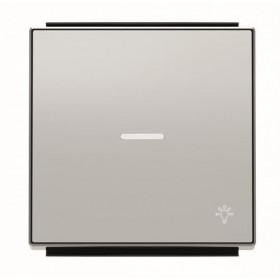 Μετώπη 1 Πλήκτρου Για Φωτεινή Λειτουργία Και Σύμβολο Φως Αλουμίνιο 8504.4PL Sky ABB