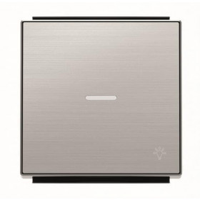 Μετώπη 1 Πλήκτρου Για Φωτεινή Λειτουργία Και Σύμβολο Φως Ατσάλι 8504.4AI Sky ABB