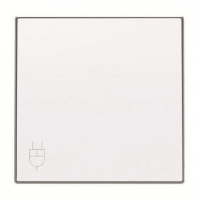 Μετώπη Πρίζας Σουκο Με Καπάκι Λευκό Soft 8588.1BL Sky ABB