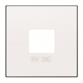 Μετώπη Πρίζας Διπλής USB Λευκό Soft 8585BL Sky ABB