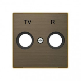 Μετώπη Πρίζας TV-R Χρυσό 8550OE Sky ABB
