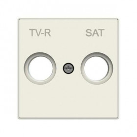 Μετώπη Πρίζας TV/R-SAT Λευκό Soft 8550.1BL Sky ABB