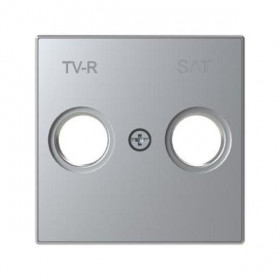 Μετώπη Πρίζας TV/R-SAT Αλουμίνιο 8550.1PL Sky ABB