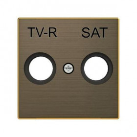 Μετώπη Πρίζας TV/R-SAT Χρυσό 8550.1OE Sky ABB