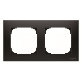 Πλαίσιο 2 Θέσεων Μαύρο Soft 8572NS Sky ABB