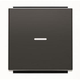 Μετώπη 1 Πλήκτρου Για Φωτεινή Λειτουργία Μαύρο Soft 8501.3NE Sky ABB