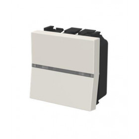 Διακόπτης Απλός 2 Στοιχείων Με Λυχνία Dune Zenit N2101.51 DN ABB