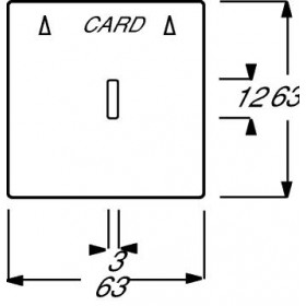 Μετώπη Καρτοδιακόπτη Λευκό Soft 1792-884 BUSCH-JAEGER/ABB