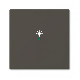 Μετώπη KNX 1 Πλήκτρου Με Σύμβολο Φώς Μαύρο SRL-1-95 Free@home Basic55 ABB