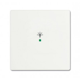 Μετώπη KNX 1 Πλήκτρου Με Σύμβολο Φώς Λευκό Soft SRL-1-884 Free@home ABB