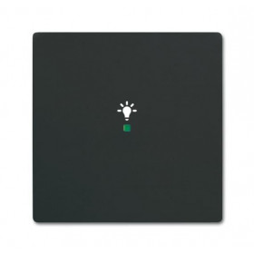 Μετώπη KNX 1 Πλήκτρου Με Σύμβολο Φώς Μαύρο Soft SRL-1-885 Free@home ABB
