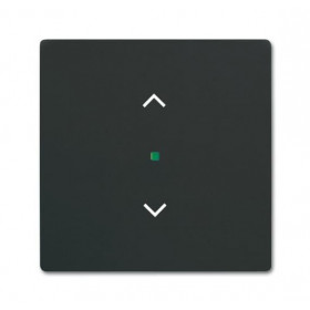 Μετώπη KNX 1 Πλήκτρου Με Σύμβολο Ρολλά Μαύρο Soft SRB-1-885 Free@home ABB