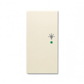 Μετώπη KNX 1/2 Πλήκτρου Με Σύμβολο Φώς Αριστερό Κρέμ SRL-2-L-82 Free@home ABB