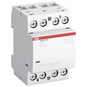Ρελέ Ισχύος Ράγας 4P 63A 2NO+2NC 230VAC/DC Αθόρυβος ESB63-22N ABB