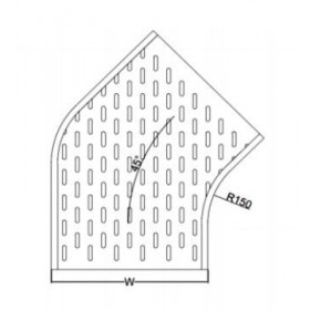 Γωνία Σχάρας 45° 150X60Χ0.75mm ΜΕΤΑΛΛΟΔΟΜΗ