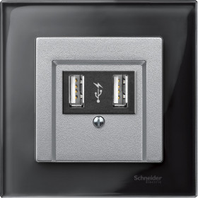 Μετώπη Πρίζας Ηχείων Ή HDMI Αλουμίνιο 297960 System-M MERTEN