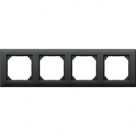 Πλαίσιο 4 Θέσεων Ανθρακί 486414 System-M MERTEN