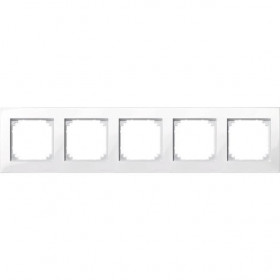 Πλαίσιο 5 Θέσεων Λευκό 515519 System-M MERTEN