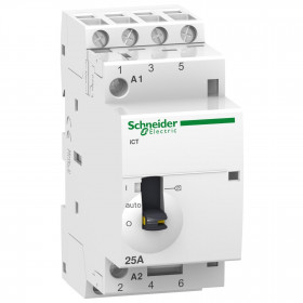 Ρελέ Ισχύος Ράγας 4P 25A 4NO 240V Με Χειρισμο A9C21834 SCHNEIDER ELECTRIC