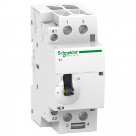 Ρελέ Ισχύος Ράγας 2P 40A 2NO 240V Με Χειρισμο A9C21842 SCHNEIDER ELECTRIC