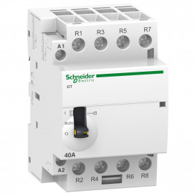 Ρελέ Ισχύος Ράγας 4P 63A 4NO 240V Με Χειρισμο A9C21864 SCHNEIDER ELECTRIC