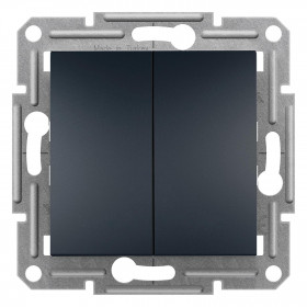 Διακόπτης Διπλός A/R Ανθρακί EPH0600171 ASFORA