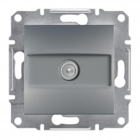 Πρίζα TV Διέλευσης 4dB Ατσάλι EPH3200262 ASFORA