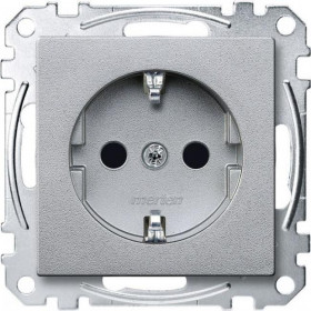 Πρίζα Σούκο Ασφαλείας Αλουμίνιο MEG2300-0460 System-M MERTEN