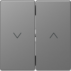 Μετώπη 2 Πλήκτρων Ρολών Ατσάλι MEG3855-6036 D-Life MERTEN