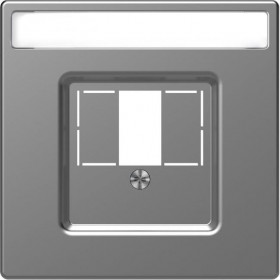 Μετώπη Πρίζας Ηχείων Ή HDMI Ατσάλι MEG4250-6036 D-Life MERTEN