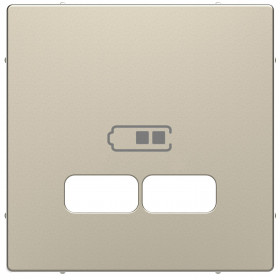 Μετώπη Πρίζας Διπλής USB Sahara MTN4367-6033 D-Life MERTEN