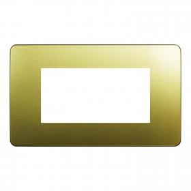 Πλαίσιο 4 Στοιχείων Χρυσό Με Μπεζ Βάση NU270460M New Unica