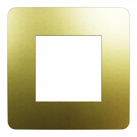 Πλαίσιο 2 Στοιχείων Χρυσό Με Λευκή Βάση NU280259M New Unica