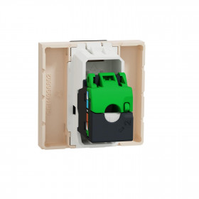 Πριζα Δικτύου RJ45 Cat.6 UTP 2 Στοιχείων Μπεζ NU341544 New Unica
