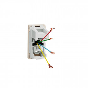 Πρίζα Τηλεφώνου RJ11 1 Στοιχείου Μπεζ NU349144 New Unica